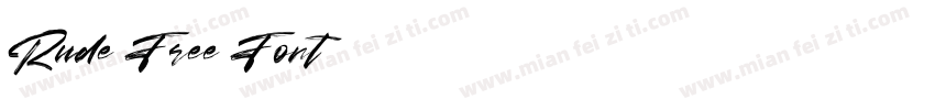 Rude Free Font字体转换